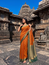 MIMOSA Mustard Saree Saree — pose 4 styling detail