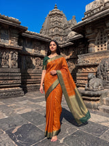 MIMOSA Mustard Saree Saree — pose 7 styling detail
