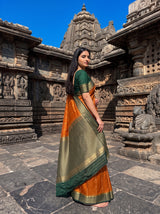MIMOSA Mustard Saree Saree — pose 9 styling detail