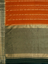 MIMOSA Mustard Saree Saree — pallu and zari work detail
