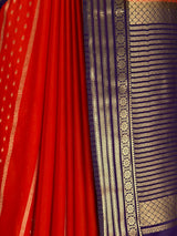 MIMOSA Orange Saree Saree — fleets shot full lifestyle