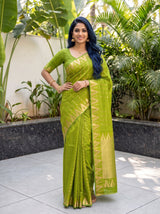 MIMOSA Olive Saree Saree — pose 4 styling detail