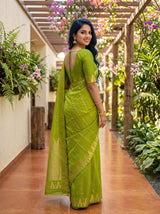 MIMOSA Olive Saree Saree — pose 5 styling detail
