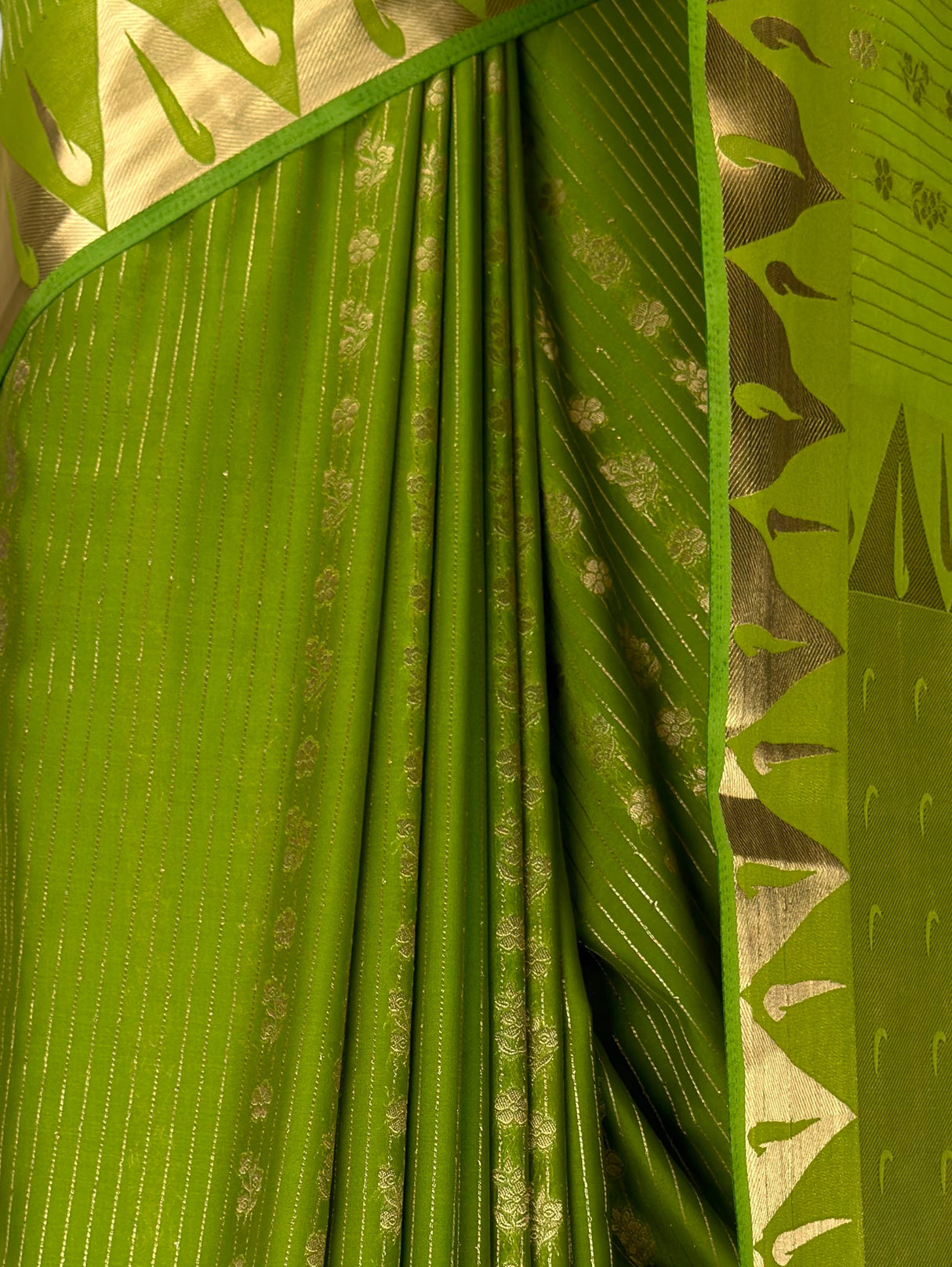 MIMOSA Olive Saree Saree — fleets shot full lifestyle