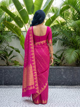 MIMOSA Rani Saree Saree — pose 2 styling detail