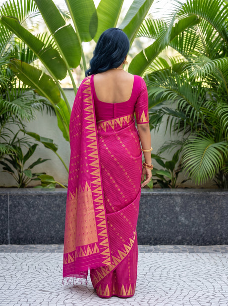 MIMOSA Rani Saree Saree — pose 2 styling detail