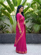 MIMOSA Rani Saree Saree — pose 3 styling detail