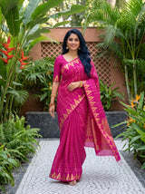 MIMOSA Rani Saree Saree — pose 6 styling detail