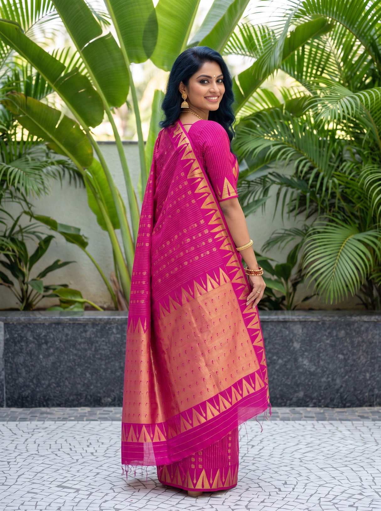 MIMOSA Rani Saree Saree — pose 7 styling detail