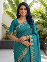 MIMOSA Sapphire Saree Saree — pose 10 styling detail