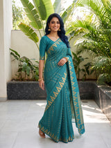 MIMOSA Sapphire Saree Saree — pose 9 styling detail