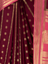 MIMOSA Chocolate Saree Saree — fleets shot full lifestyle