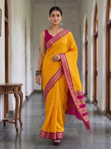 MIMOSA Gold Saree Saree — pose 6 styling detail