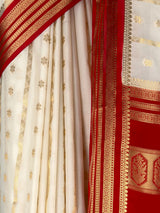 MIMOSA Half White Saree Saree — fleets shot full lifestyle