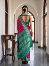 MIMOSA Rani Saree Saree — pose 2 styling detail