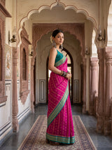 MIMOSA Rani Saree Saree — pose 3 styling detail