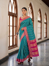 MIMOSA Sapphire Saree Saree — pose 6 styling detail
