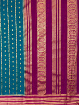 MIMOSA Sapphire Saree Saree — pallu and zari work detail