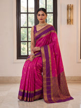 MIMOSA Magenta Saree Saree — pose 8 styling detail