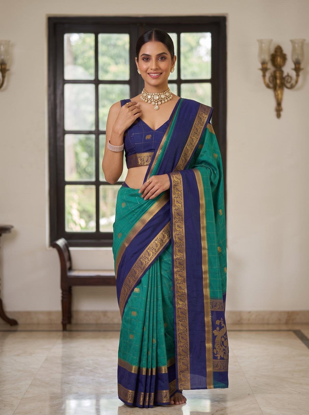 MIMOSA Rama Saree Saree — pose 10 styling detail