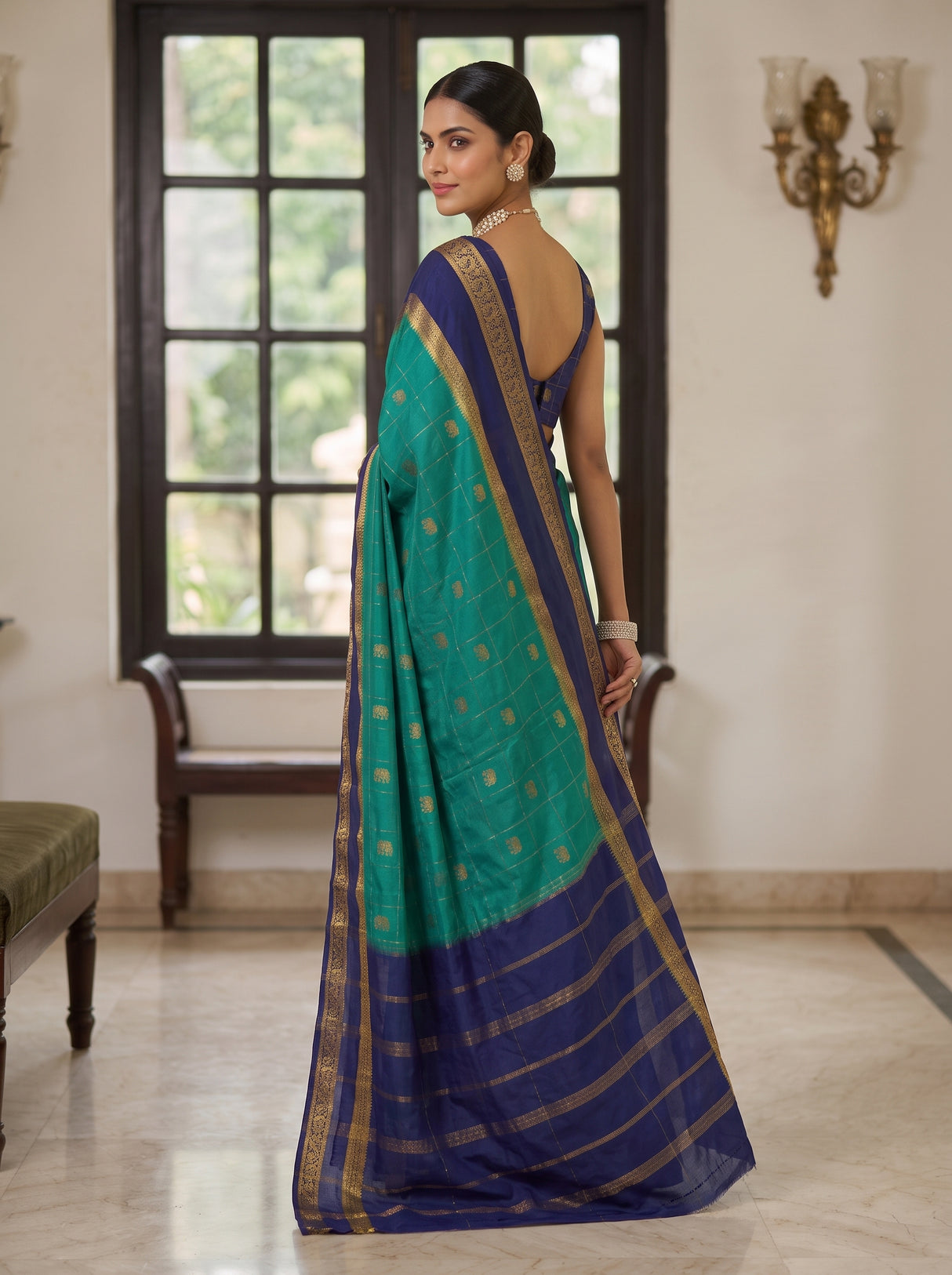 MIMOSA Rama Saree Saree — pose 7 styling detail