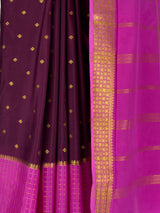 MIMOSA Jamun Mysore Silk crepe Saree — fleets shot full lifestyle