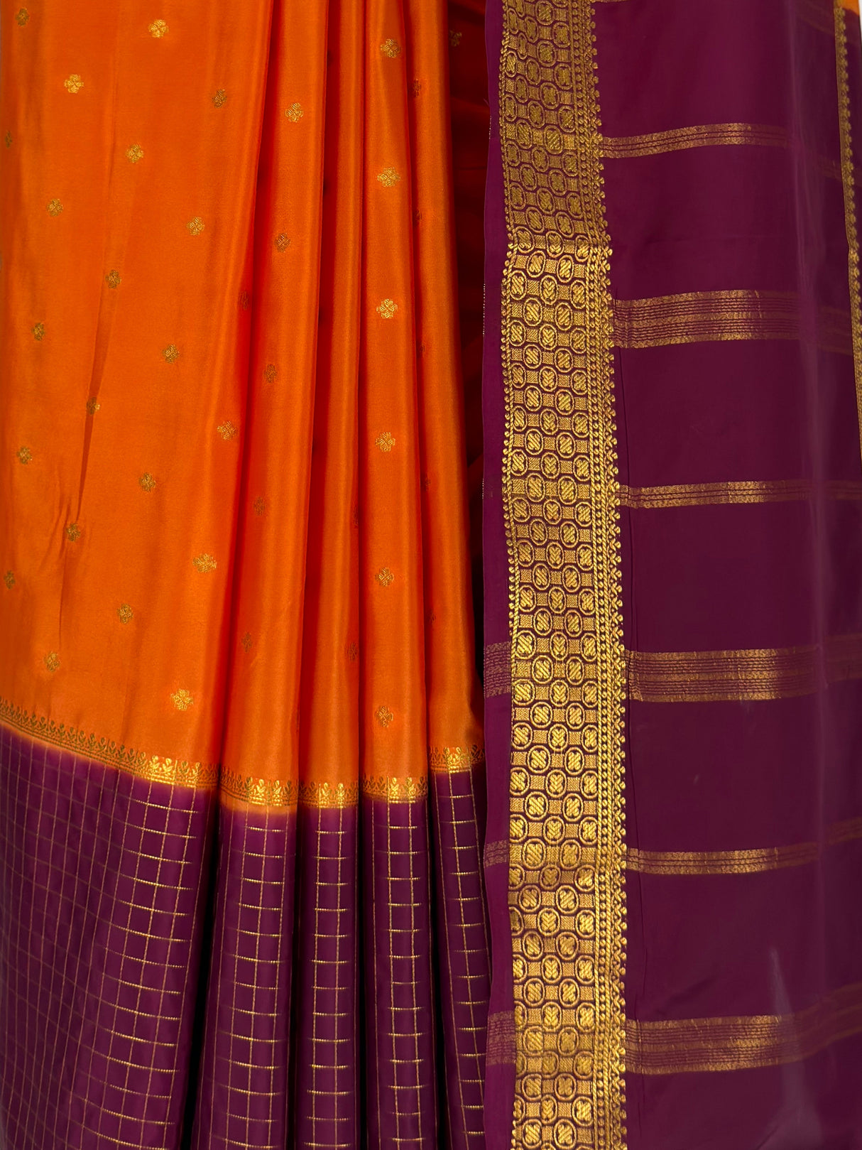 MIMOSA Mustard Mysore Silk crepe Saree — fleets shot full lifestyle