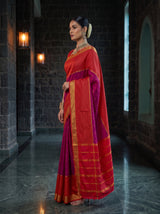 MIMOSA Rani Mysore Silk crepe Saree — pose 3 styling detail
