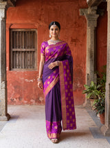 MIMOSA Jamun Saree Saree — pose 6 styling detail