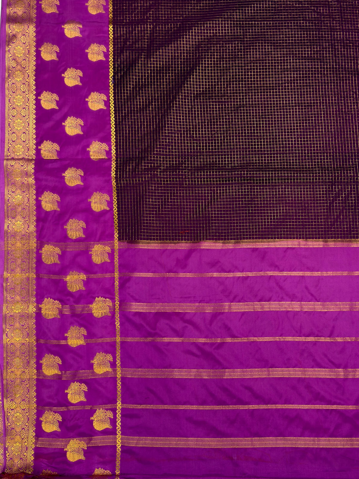 MIMOSA Jamun Saree Saree — pallu and zari work detail
