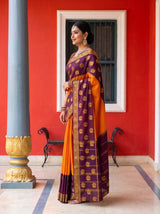 MIMOSA Mustard Saree Saree — pose 3 styling detail