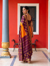 MIMOSA Mustard Saree Saree — pose 7 styling detail