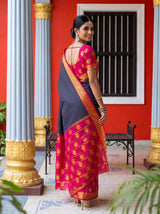 MIMOSA Navy Saree Saree — pose 7 styling detail
