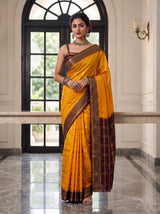 MIMOSA Gold Saree Saree — pose 8 styling detail