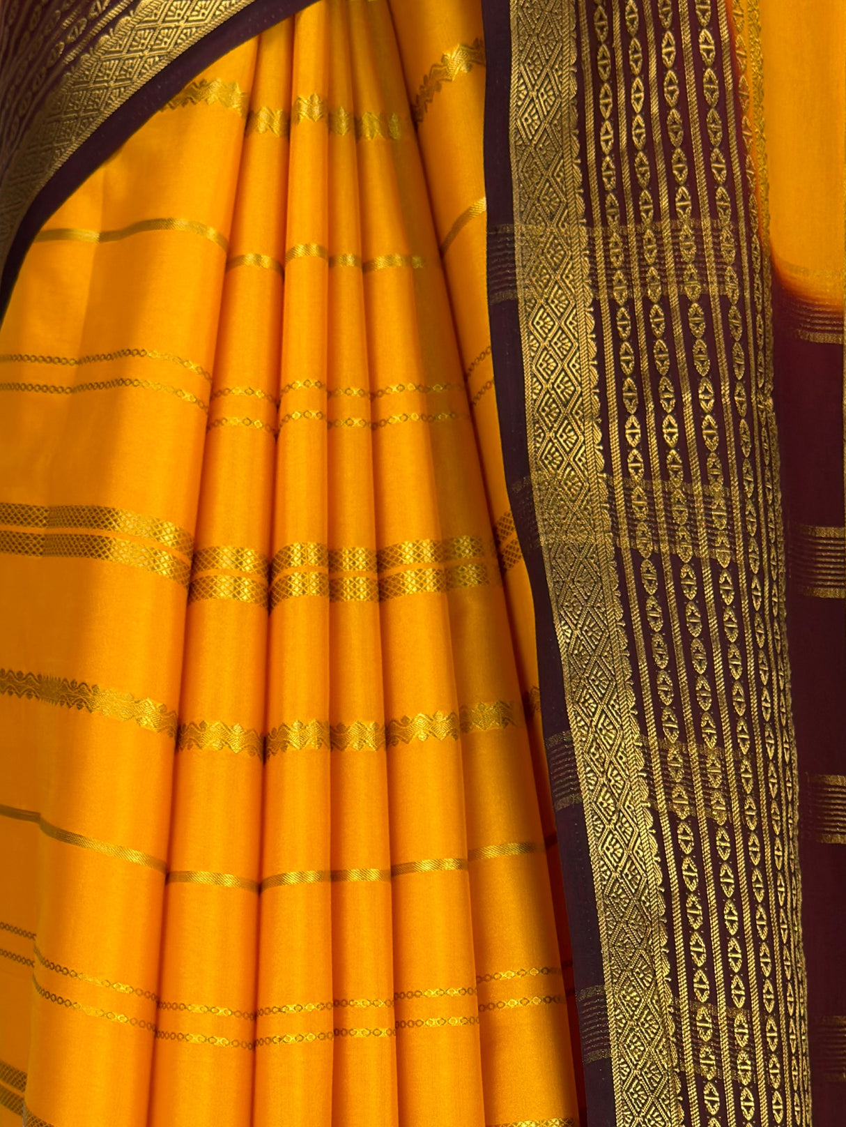 MIMOSA Gold Saree Saree — fleets shot full lifestyle