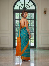 MIMOSA Sapphire Saree Saree — pose 7 styling detail