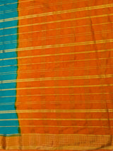 MIMOSA Sapphire Saree Saree — pallu and zari work detail