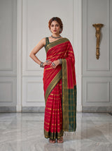 MIMOSA Strawberry Saree Saree — pose 4 styling detail