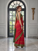 MIMOSA Strawberry Saree Saree — pose 5 styling detail