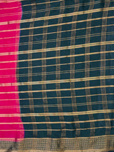 MIMOSA Strawberry Saree Saree — pallu and zari work detail
