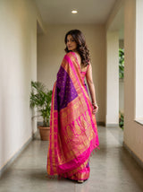 MIMOSA Magenta Saree Saree — pose 9 styling detail