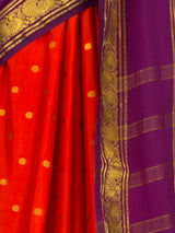 MIMOSA Orange Saree Saree — fleets shot full lifestyle