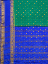 MIMOSA Rama Saree Saree — pallu and zari work detail