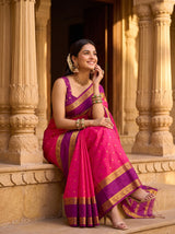 MIMOSA Gajari Saree Saree — pose 8 styling detail