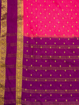 MIMOSA Gajari Saree Saree — pallu and zari work detail