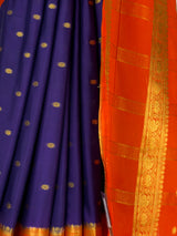 MIMOSA Navy Saree Saree — fleets shot full lifestyle