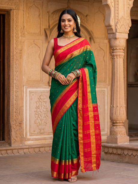 MIMOSA Rama Saree Saree — front view on mannequin
