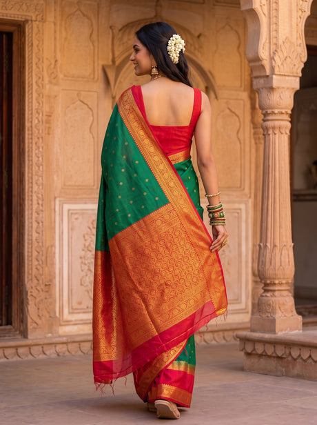 MIMOSA Rama Saree Saree — pose 2 styling detail