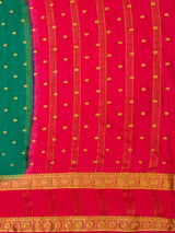 MIMOSA Rama Saree Saree — pallu and zari work detail