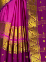 MIMOSA Magenta Saree Saree — fleets shot full lifestyle